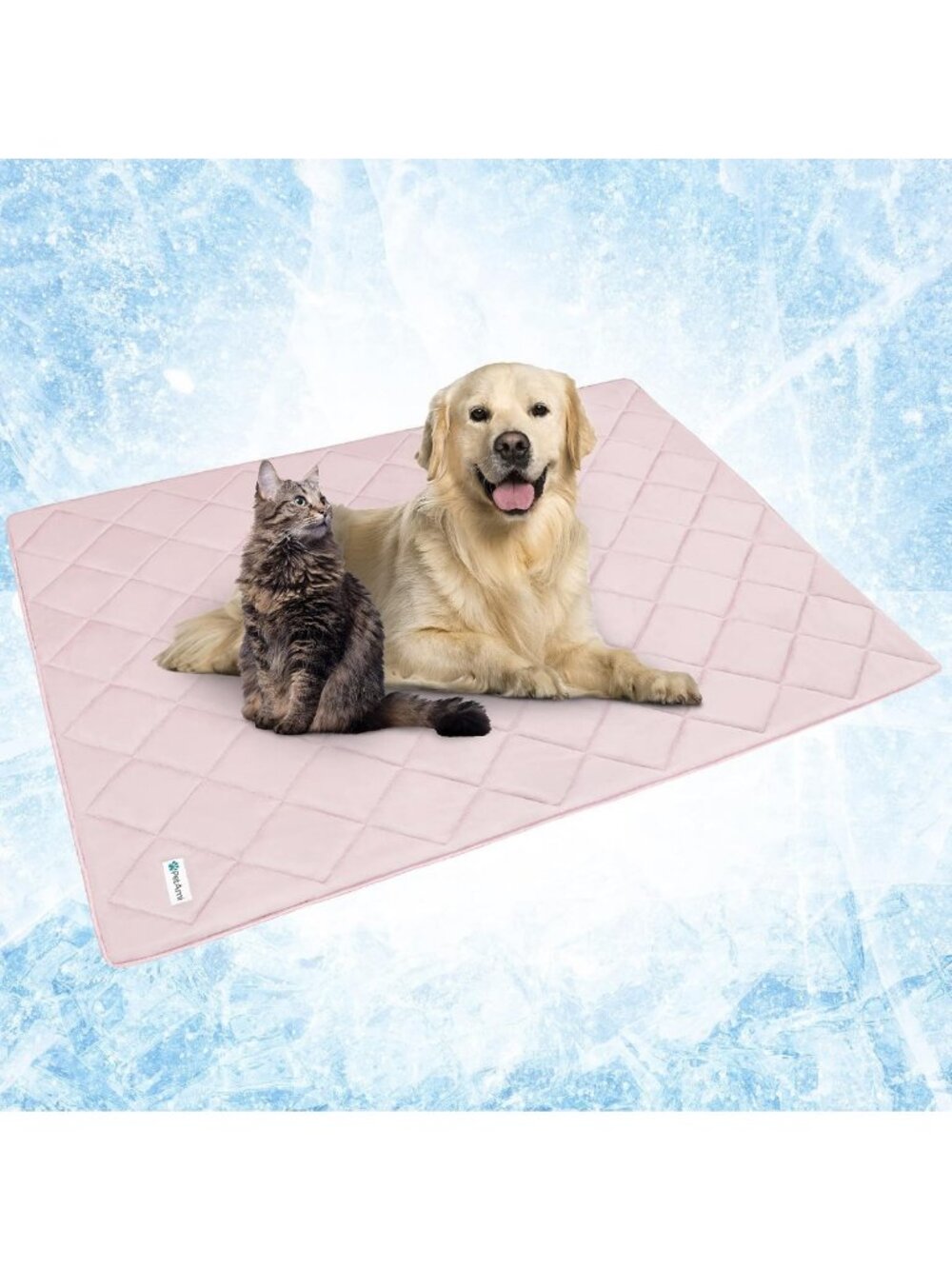 Lightweight Soft Cooling Blanket for Large Dogs & Cats, 60x80, Pink, Cozy